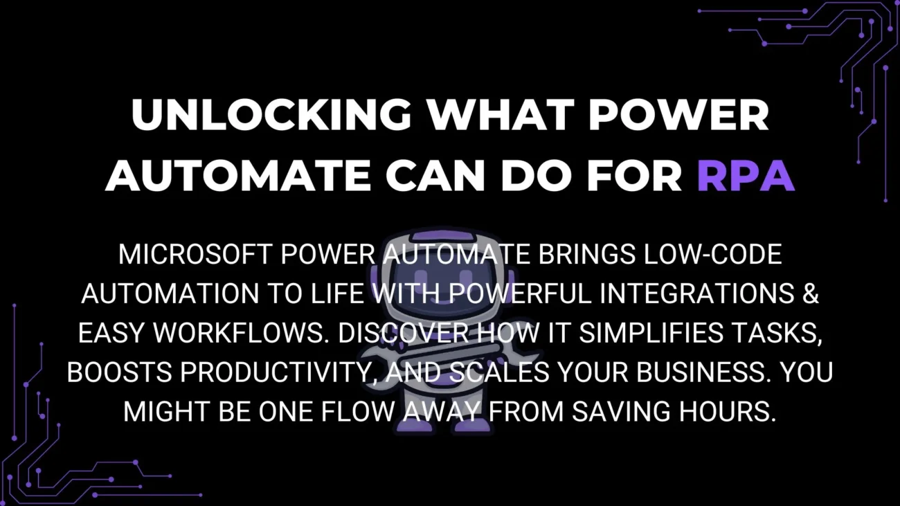 Simplify workflows with Microsoft Power Automate RPA